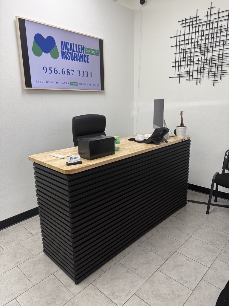 Front desk at the McAllen Insurance Group office